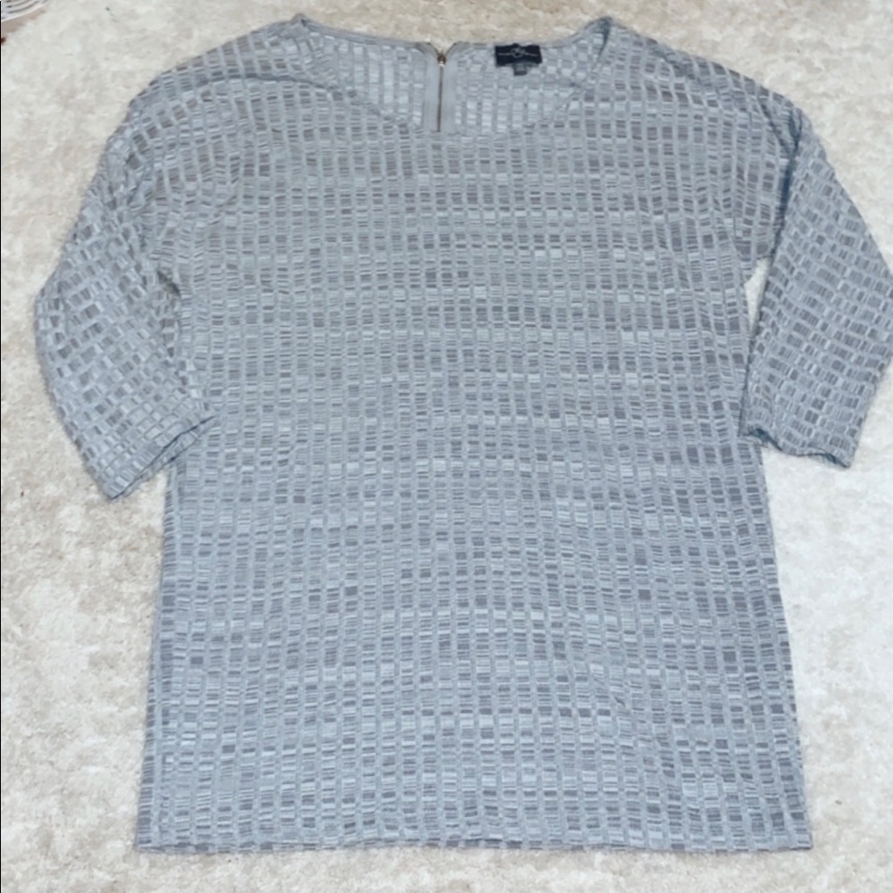 Gray Dressy Top